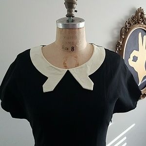 Modcloth Fervour form fitting black dress